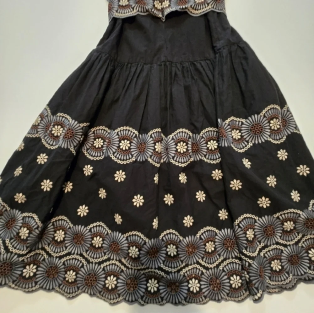 Vanessa Bruno Alais Dress In Black Midi Sleeveless Crew neck Back zipper Size 8 - Picture 8 of 12